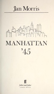 Cover of: Manhattan '45 by Jan Morris coast to coast