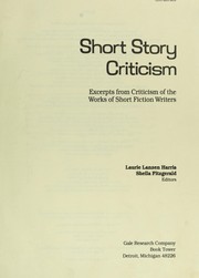 Cover of: Short story criticism : excerpts from criticism of the works of short fiction writers by 