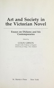 Cover of: Art and Society in the Victorian Novel by edited by Colin Gibson.