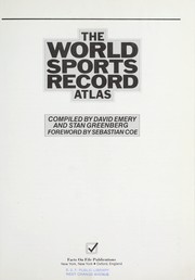 Cover of: The world sports record atlas | David Emery
