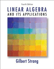 Cover of: Linear Algebra and its Applications by 