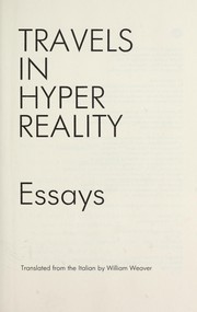 Cover of: Travels in hyper reality : essays by 