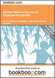 Cover of: Berliner Balanced Scorecard: Employee Perspective by 
