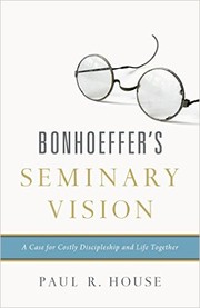 Cover of: Bonhoeffer's Seminary Vision by 