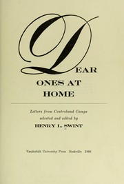 Cover of: Dear ones at home; letters from contraband camps