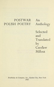 Cover of: Postwar Polish poetry; an anthology