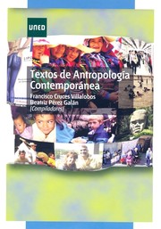 Cover of: Textos de antropología contemporánea by Francisco Cruces Villalobos, Beatriz Pérez Galán