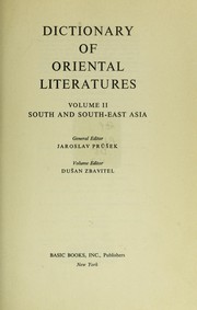 Cover of: Dictionary of Oriental literatures