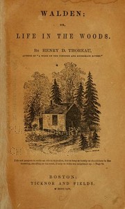 Cover of: Walden: or, Life in the woods