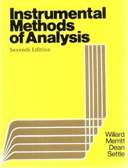 Cover of: Instrumental Methods of Analysis by 