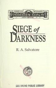 Cover of: Siege of Darkness by R. A. Salvatore