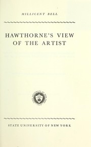 Cover of: Hawthorne's view of the artist.