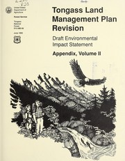 Cover of: Tongass land management plan revision: draft environmental impact statement appendix, volume II