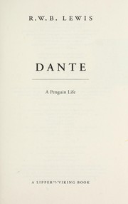 Cover of: Dante by R. W. B. Lewis