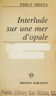 Cover of: Interlude sur une mer d'opale
