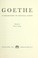 Cover of: Goethe; a collection of critical essays.