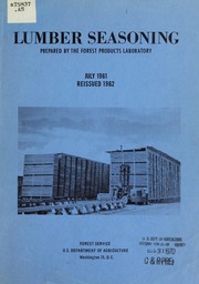 Cover of: Lumber seasoning by Forest Products Laboratory (U.S.)