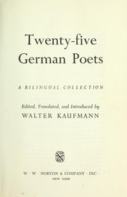Cover of: Twenty-five German poets : a bilingual collection