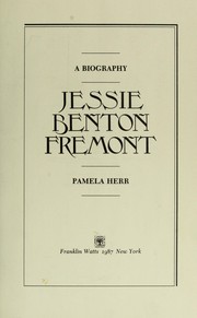 Cover of: Jessie Benton Fremont : a biography by 