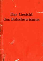 Cover of: Das Gesicht des Bolschewismus
