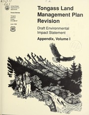 Cover of: Tongass land management plan revision: draft environmental impact statement appendix, volume I.