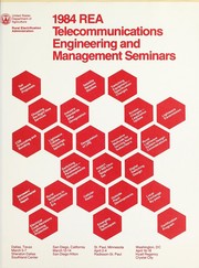 Cover of: 1984 REA Telecommunications Engineering and Management Seminars