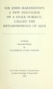 A new discourse of a stale subject, called the metamorphosis of Ajax by Sir John Harington