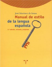 Cover of: Manual de estilo de la lengua española