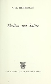 Skelton and satire by Arthur Ray Heiserman