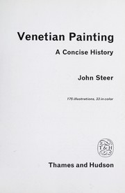 Cover of: Venetian painting by John Steer
