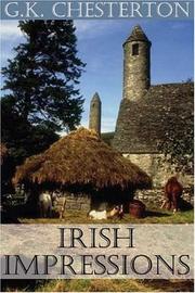 Cover of: Irish impressions by Gilbert Keith Chesterton
