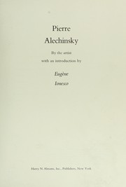 Cover of: Pierre Alechinsky by Pierre Alechinsky