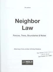 Neighbor law by Cora Jordan