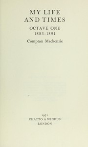 Cover of: My life and times: 1883-1891