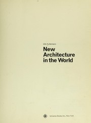 Cover of: New architecture in the world.