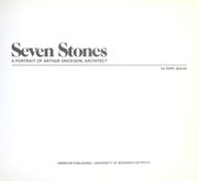 Cover of: Seven stones: a portrait of Arthur Erickson, architect