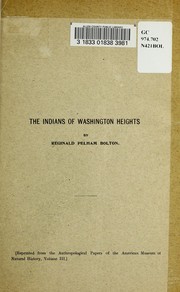 Cover of: The Indians of Washington Heights