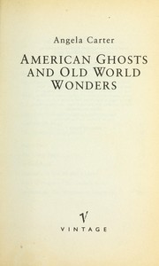 Cover of: American ghosts and old world wonders