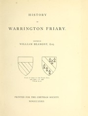 Cover of: History of Warrington friary
