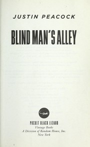 Cover of: Blind man's alley