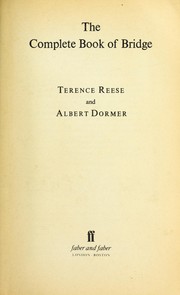 Cover of: The complete book of bridge