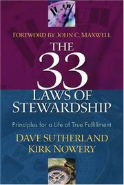 Cover of: The 33 Laws of Stewardship: Principles for a Life of True Fulfillment