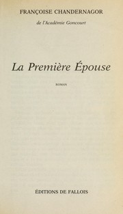 Cover of: La première épouse : roman by 