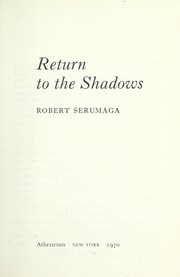 Cover of: Return to the shadows