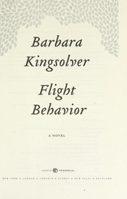 Flight behavior by Barbara Kingsolver