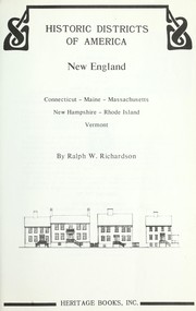 Cover of: Historic districts of America