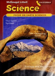 Cover of: California Science; Focus on Earth Sciences Grade 6