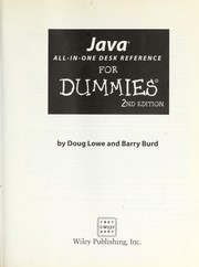 Cover of: Java all-in-one desk reference for dummies by Doug Lowe