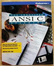 Cover of: The Annotated ANSI C Standard: American National Standard for Programming Languages--C