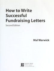 Cover of: How to write successful fundraising letters by Mal Warwick, Mal Warwick